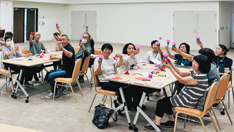 わらわごころ【2025年09月／美幌町明和大学 折り紙講座】